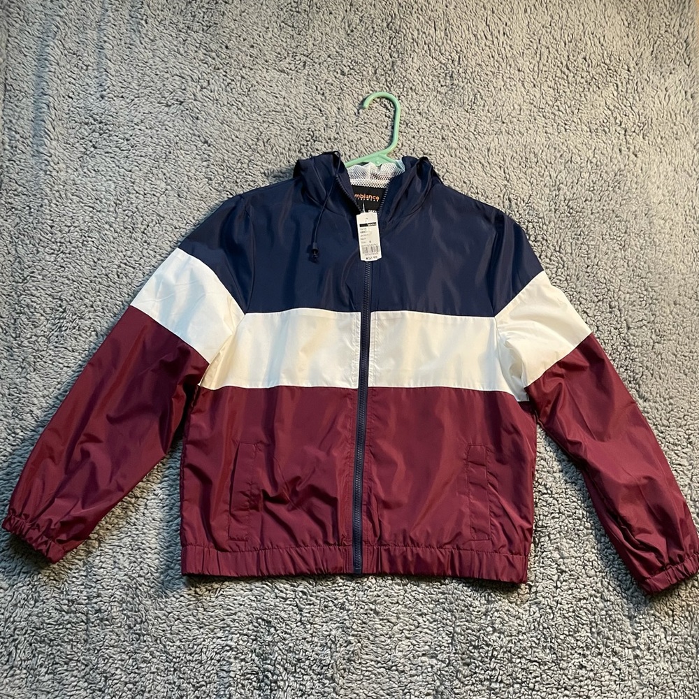 Colorblock bomber jacket